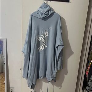 Frank Lyman Design Light Blue Hooded Jacket